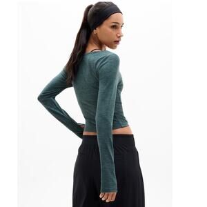 NWT ATHLETA | SoftLuxe Top Long Sleeve Green Medium